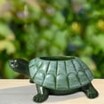 thumbnail image 3 of Adorable Resin Turtle Planter Statue Outdoor Garden Decoration Features A Unique Seashell Design Durable Weather Construction For Patio Porch Or Yard Heavy Duty Bed Frames with Headboard Buddha Garden, 3 of 3