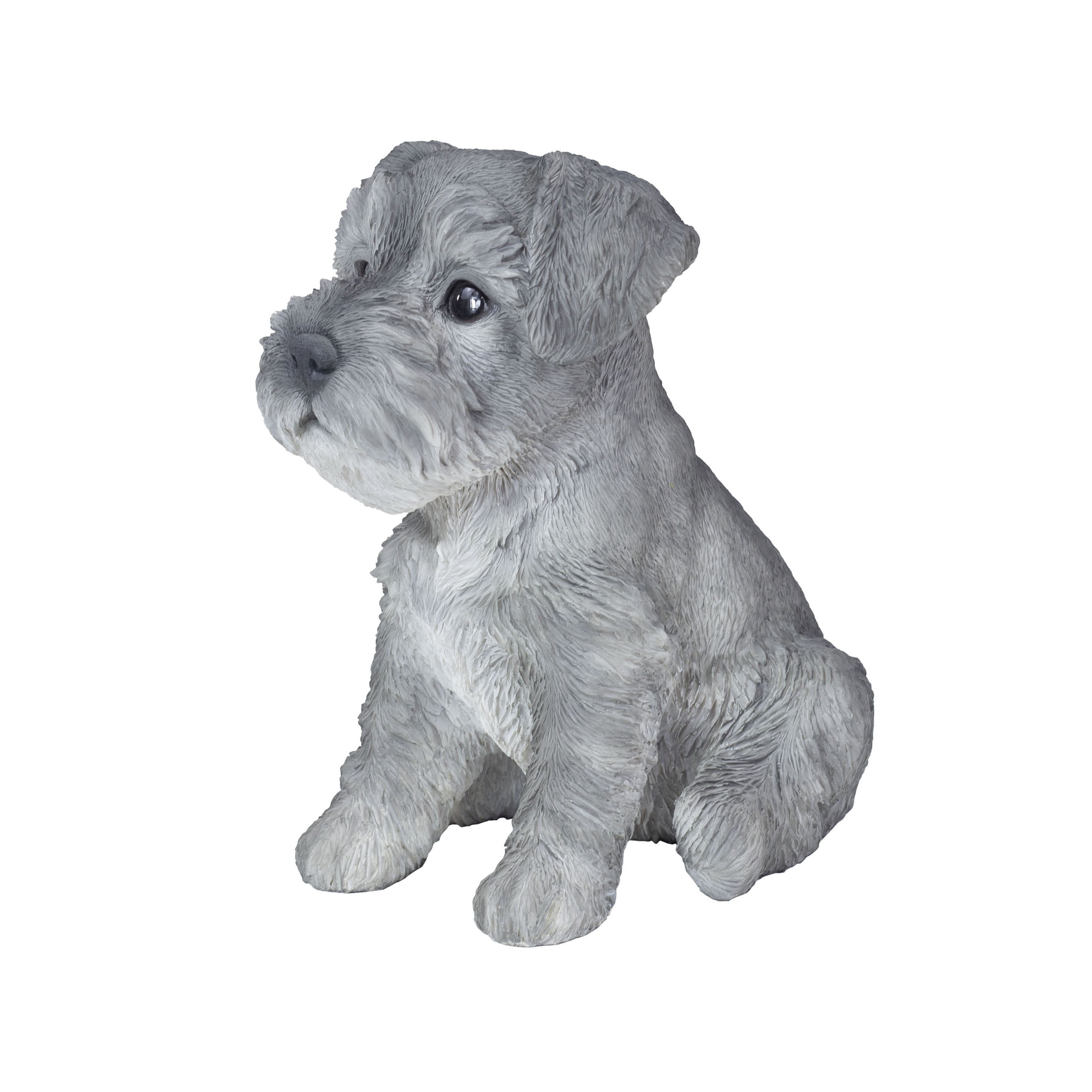 SOREAL Grey Baby Schnauzer | Handpainted Decorative Puppy Statue for Home & Garden Decor | Premium Polyresin Dog Statue | Gift for Dog Lovers | Weather-Resistant Indoor/Outdoor Decor