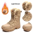 thumbnail image 1 of Zapatos Caminata Botas Invierno para Mujeres Piel Aislamiento Cálido Forradas Al Aire Libre, 1 of 8