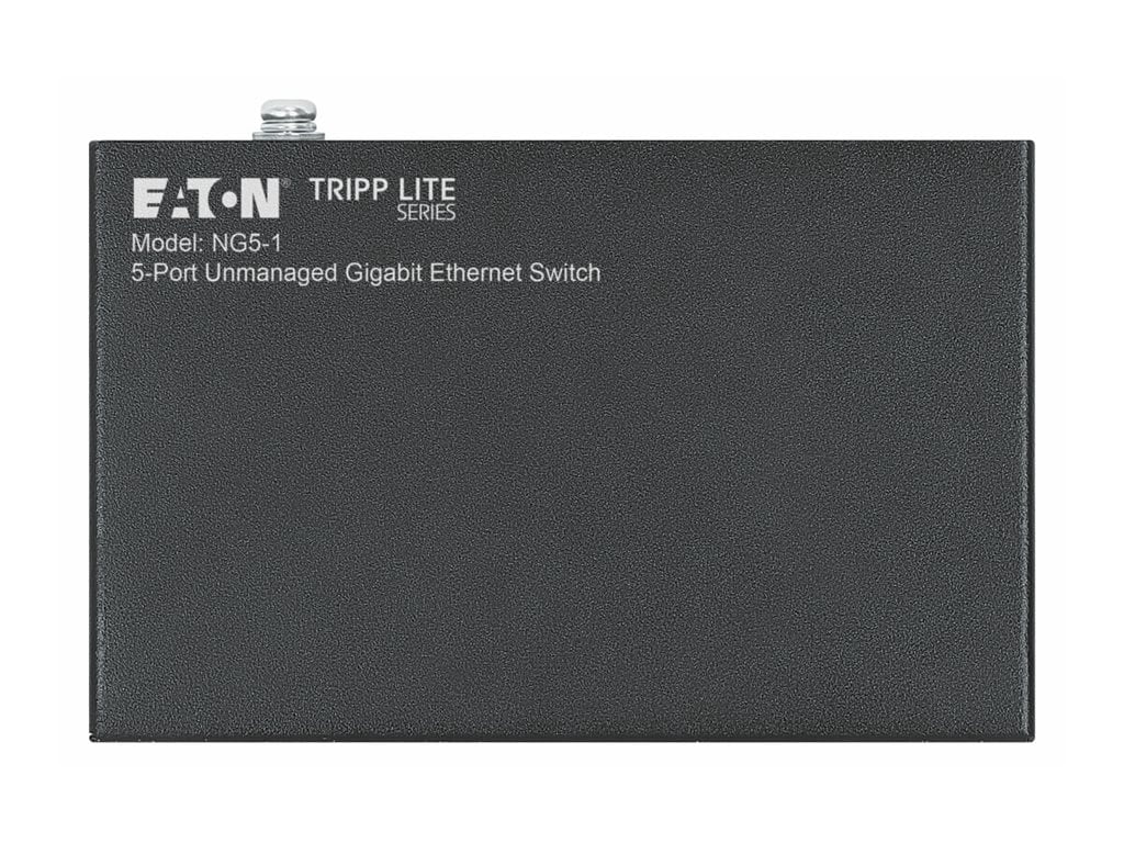 Eaton Tripp Lite Series 5-Port 10/100/1000 Mbps Desktop Gigabit Ethernet Unmanaged Switch, Metal Enclosure (ng5-1)