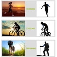 thumbnail image 5 of Riñonera ultrafina de piel para deportes al aire libre, jogging, viajes, cinturón para corredores con ranuras para tarjetas de crédito, orificio para auriculares, riñonera para correr, monedero de, 5 of 5