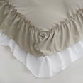 thumbnail image 5 of Move Over Taupe Ruffle Duvet Cover Set King Boho Ruffled Pattern Design Taupe Bedding Set for Bedroom, 5 of 8