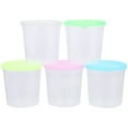 thumbnail image 6 of Uonlytech 12Pcs Tall Betta Cups with Lids Assorted Color Plastic Cup for Fish Farming 8x7.7in, 6 of 8