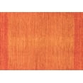 thumbnail image 1 of Ahgly Company Indoor Rectangle Abstract Orange Modern Area Rugs, 6' x 9', 1 of 4