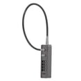 thumbnail image 1 of Steel Cable Lock, 4 Digit Combination Lock Resettable Design  for Storage Cabinet Handle Black, Silver, 1 of 8