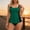 Green, variant on Padded Modest Tankini Set Women With Pockets Backless Strap Color Block Off Shoulder for Beach Swimming Summer Holiday Casual Wear Trips Gray XXL