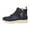 Navy, variant on Women's Ankle Boots Waterproof Leather Round Toe Lace up Zipper Winter Booties Leopard Print Strappy Warm Furry Lined Snow Boots Platform Soft Sole Cold Weather Sneakers Black Size 7