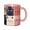 Pink, variant on Cats Doodle Coffee Mug Fun Custom Ceramic Mugs 11oz Pink