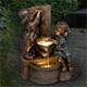 Fridja Garçon & Fille Jardin Statue un Enfant avec des Lucioles Jardin Statue-Jardin Décoration – image 1 sur 6