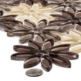 thumbnail image 2 of Fresh Asterim Brown Floral Pattern Polished Glass Mosaic Wall and Floor Tile, 2 of 7
