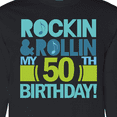 thumbnail image 4 of Inktastic 50th Birthday Rock N Roll Long Sleeve T-Shirt, 4 of 5
