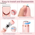thumbnail image 4 of SUTENGDA 1pc  Dual-Head Electric Hair Trimmer for Women  Rechargeable 400mAh Lithium Battery  USB Charging  Multipurpose Bikini Razor and Face Shaver for Body  Arms  Thighs - Ideal New Ye, 4 of 6