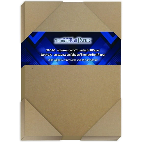 Chipboard - 20 Sheets 5.5x8.5 Inch 60pt Heavy Duty Kraft Paper Board, Journals, Scrapbooks, and DIY Crafts