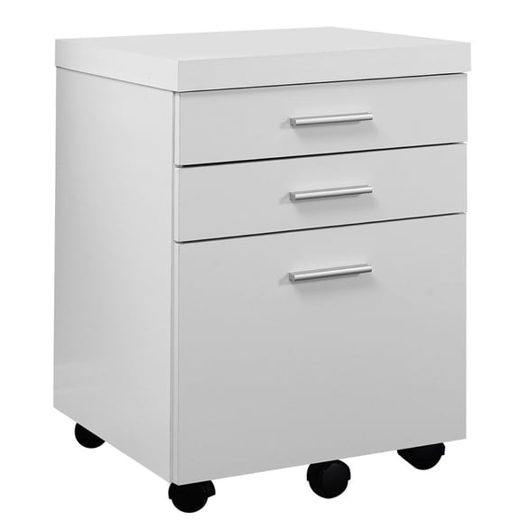 Scranton & Co File Cabinet with Three Drawers in White
