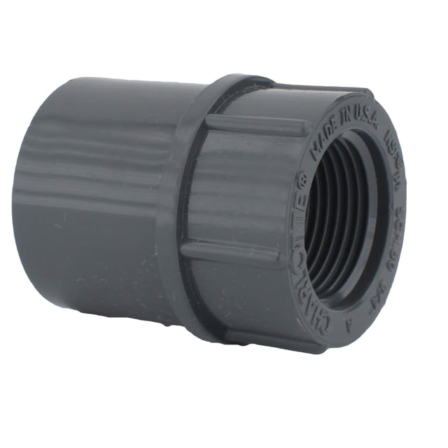 Adaptador hembra SCH 80 de 3/4 pulgadas de Charlotte Pipe S x FPT