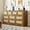 Brown, variant on Accreate Dresser for Bedroom, 10 Drawer Wooden Chest of Drawers with Rattan Front, 59" Wide Modern TV Stand and Storage Cabinet for Living Room, Nursery, Hallway