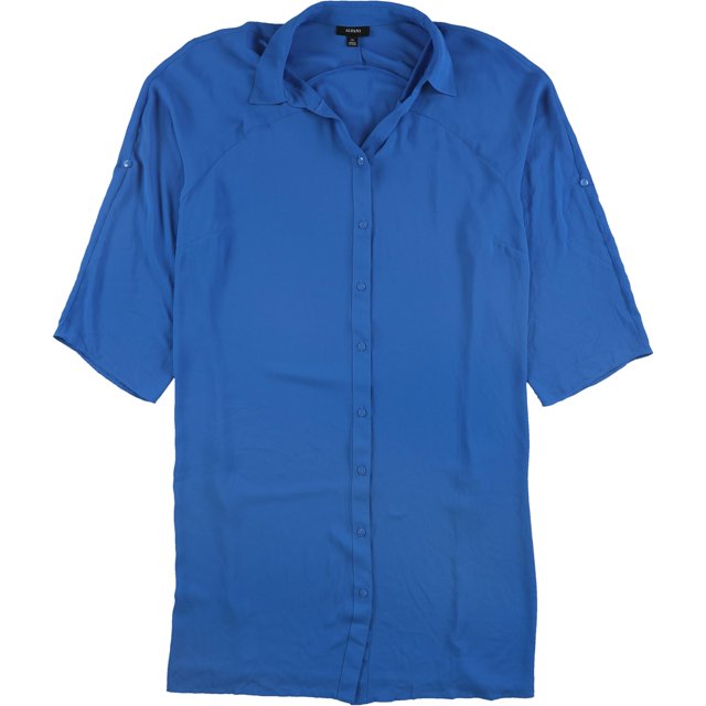 Blusa Túnica Alfani Opulenta para Mujer Azul XXL
