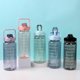 thumbnail image 1 of 2 Liter Water Bottle With Straw Female Girls Large Portable Travel Bottles Sport H A, 1 of 2