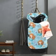 thumbnail image 5 of RMDQTR Durable Large Laundry Backpack with Drawstring Closure Ideal for Laundry Trips,Travel&Camping Little Mermaids and Seashells, 5 of 7