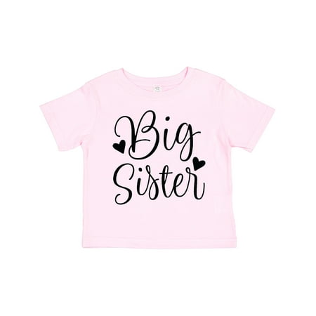 

Inktastic Big Sister Girls Cute Announcement Gift Toddler Toddler Girl T-Shirt