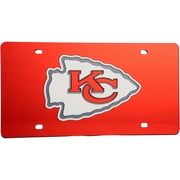 NFL Chiefs Laser Tag Durable Acrylic Mirror Auto Tag