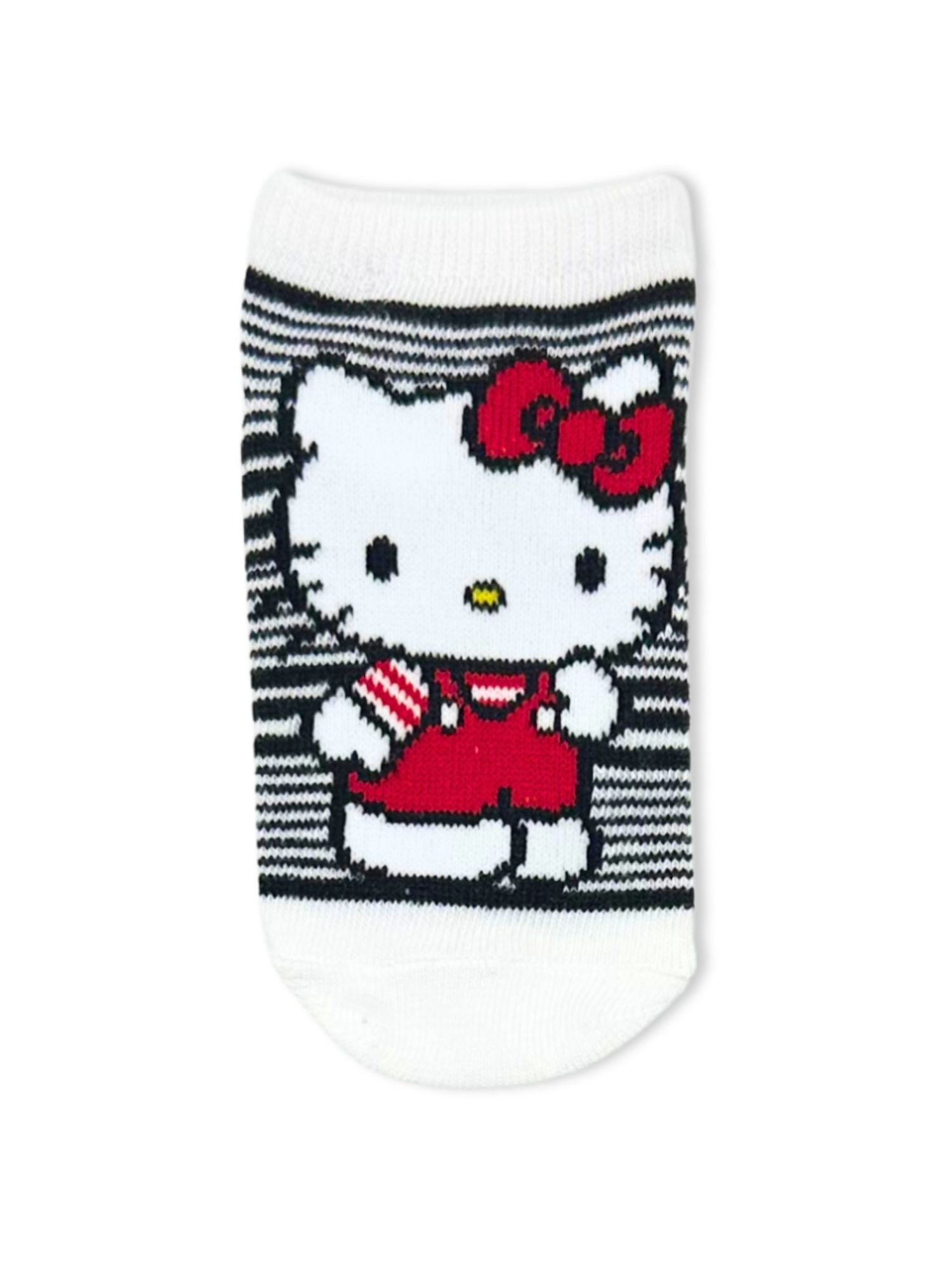 Hello Kitty Girls No-Show Socks, 6-Pack, Sizes S/M-M/L