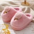 thumbnail image 3 of Nuevas zapatillas de invierno de algodón con dibujos animados para mujer, zapatos peludos de interior de suela gruesa para uso doméstico, zapatos cálidos de algodón medio antideslizantes para uso exte, 3 of 5