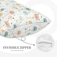 thumbnail image 3 of Rateoe Dandelion Pattern Pillow Covers with Invisible Zipper(Pillows are not Included) Standard Pillowcases-16"x24", 3 of 6