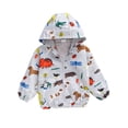 thumbnail image 1 of Honeeladyy Boys Girl Water-Resistant Coat,Toddler Baby Girls Boys Fashion Long Sleeved Coat Printed Hooded Jacket Suit 5-6 Years Boys Girls Fall Coat, 1 of 9