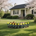 thumbnail image 6 of Decorative Plastic Garden Fence 4-Pack, Tulip Pattern Picket Edging, Outdoor Lawn Plant Border, Barrier for Garden Patio Yard Flower Bed Decoration, 6 of 6