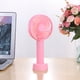 thumbnail image 2 of Pequeño ventilador de mano ajustable velocidad del viento portátil para acampar senderismo rosa, 2 of 4