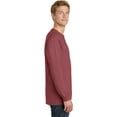 thumbnail image 3 of Port & Co Adult Male Men Plain Long Sleeves T-Shirt Red Rock 2X-Large, 3 of 6