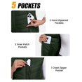 thumbnail image 5 of Women's Lightweight Packable Puffer VestWarm Quilted Windproof Sleeveless Jacket with 5 Zipper Pocketsfor Golf Hiking Travel Casual Wear Dark Green 2XL, 5 of 8