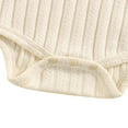 thumbnail image 3 of Baby Boy Girl Winter Clothes Toddlers Ribe Warm Rompers and Wrap Feet Pants Set, 3 of 7