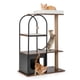 thumbnail image 1 of Costway Torre Para Gatos De 118 Cm De Altura Con Marco De Metal Con Percha Superior, Condominio Para Gatos, Postes Rascadores De Yute, Tablero De Sisal, Bola Colgante, 1 of 4