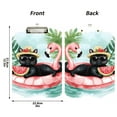 thumbnail image 3 of ALAZA Plastic Clipboard A4 Letter Size Decorative Clipboards for Students Women Men 9" x 12.5" Cat on Flamingo Boats, 3 of 6