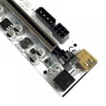 thumbnail image 6 of PCI-E Riser for Bitcoin Ethereum Crypto Mining GPU Riser X16 Extender USB 3.0 PCIE Extension Cable 6 PIN Powered, 6 of 9