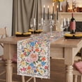 thumbnail image 2 of Table Runners 72 Inches Long Dress Scarves, Boho Pink Flowers Farmhouse Kitchen/Dining Table Runner, Coffee Tablerunners, Colorful Floral Spring Vintage Botanical 18x72 Inch, 2 of 9