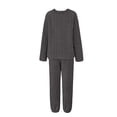 thumbnail image 5 of Women‘s Coral Fleece Pajama Set Plush Sleepwear Loungewear Cozy Winter Nightwear One Size, 5 of 5
