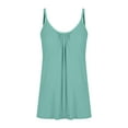 thumbnail image 4 of Fanxing Womens Camisoles with Built in Bras Camisole Tank Tops Spaghetti Strap Tank Tops Light Blue,XXXL, 4 of 7