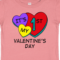 thumbnail image 4 of Inktastic 1st Valentine's Day Hearts Boys or Girls Baby T-Shirt, 4 of 5