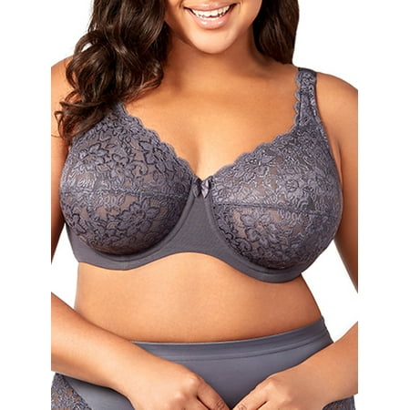 

Elila Womens Isabella Lace Full Coverage Bra Style-2311N