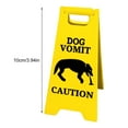 thumbnail image 6 of Hariumiu 1/2Pcs Dog Cat Vomit Caution Sign Weather-proof Plastic Outdoor Garden Yard Lawn Pet Black Cat Vomit Warning Sign Bathroom Decoration, 6 of 8