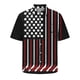 thumbnail image 2 of Camisa hawaiana con estampado 3D de la bandera estadounidense para hombres y mujeres, camisas casuales de playa para vacaciones de verano, camisetas geniales de manga corta para niños, 2 of 5