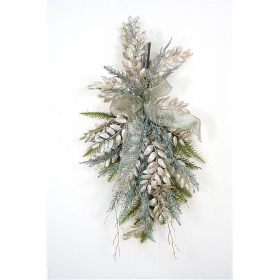 Champagne Silver & Blue Swag