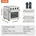 thumbnail image 5 of KFFKFF 7-IN-1 Air Fryer Toaster Oven 18L Stainless Steel 1700W Convection Oven, 5 of 9