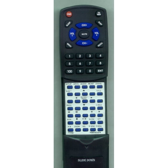 Replacement Remote for POWER ACOUSTIK RTPTID5300, PTID5300