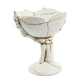 thumbnail image 2 of Honeeladyy 1pc Skeleton Hand Skull Fruit Bowl Skeleton Hands Candy Bowl Dish Halloween Skeleton Hand Holders Halloween Bowl Home Decor Resin Tray Desktop Office Dessert Plate White, 2 of 5