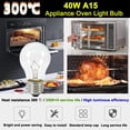 thumbnail image 3 of Bombilla para horno QYKAVM A15 40W E26 resistente a altas temperaturas, 3 of 9