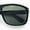 Matte Black - Black, variant on Mens Tempered Glass Lens Wrap Around Plastic Sport Sunglasses Matte Black